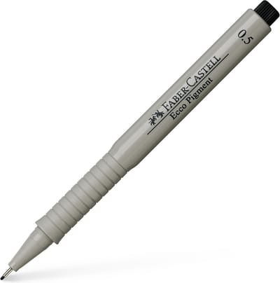 Faber-Castell fineliner - Ecco Pigment - schrijfbreedte 0,5 mm - zwart - FC-166599
