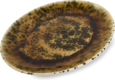 Bonbistro Serveerschaal 36x26cm groenbruin Resto (Set van 4)