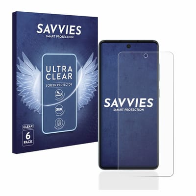Savvies - Screenprotector voor Samsung Galaxy A52 5G - Folie Beschermfolie transparant 6 Stuks