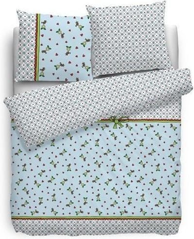 Babette Daisy Bird Dekbedovertrek - Eenpersoons - 140x200/220 cm - Blauw
