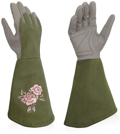 Oneay Tuinhandschoenen voor dames, prik- en slijtvast（groente，S）, verdikte en duurzame werkhandschoenen, geschikt voor tuinieren, bescherming buitenshuis, multifunctioneel en een leuk cadeau voor tuinliefhebbers.