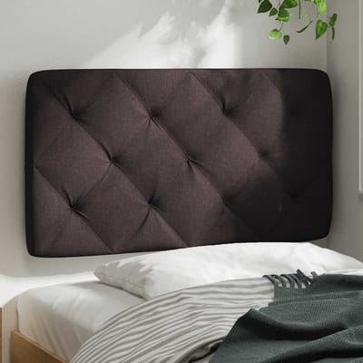 vidaXL Hoofdbordkussen 80 cm stof donkerbruin