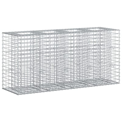 vidaXL - Gabion - verhoogd - bed - 170 - x - 50 - x - 80 - cm - Gegalvaniseerd - staal