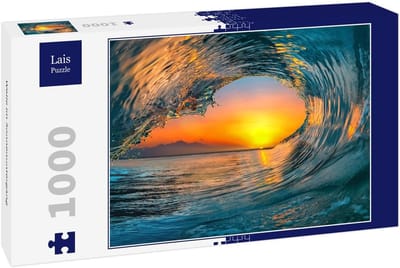 Puzzel 1000 Stukjes - Uitdagende Legpuzzel - Ontspanning Thuis - Gemaakt in Duitsland - 60 x 46 cm - Zonsondergang