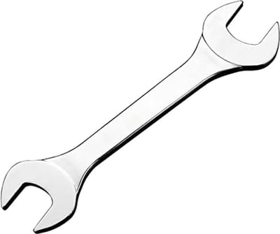 Dailygoods- Sleutel Ultra Dun - Dubbelzijdige Sleutel - Platte Sleutel - Chroom-Vanadium-Staal - Dikte 3 mm - Geschikt voor Beperkte Ruimte - Ringsleutel