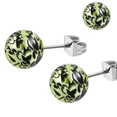 Aramat Jewels | Oorbellen | Stalen Bolletjes Oorstekers Spetter – 6mm | | | |6mm | Staal | Kinderen, Volwassenen | Verkleurd niet