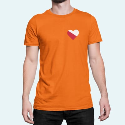 Oranje Koningsdag T-Shirt Hartje Utrecht XS