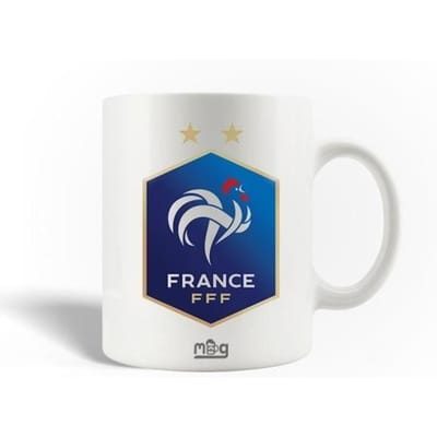 Mug en Céramique Équipe de France de football FFF Logo Bleu