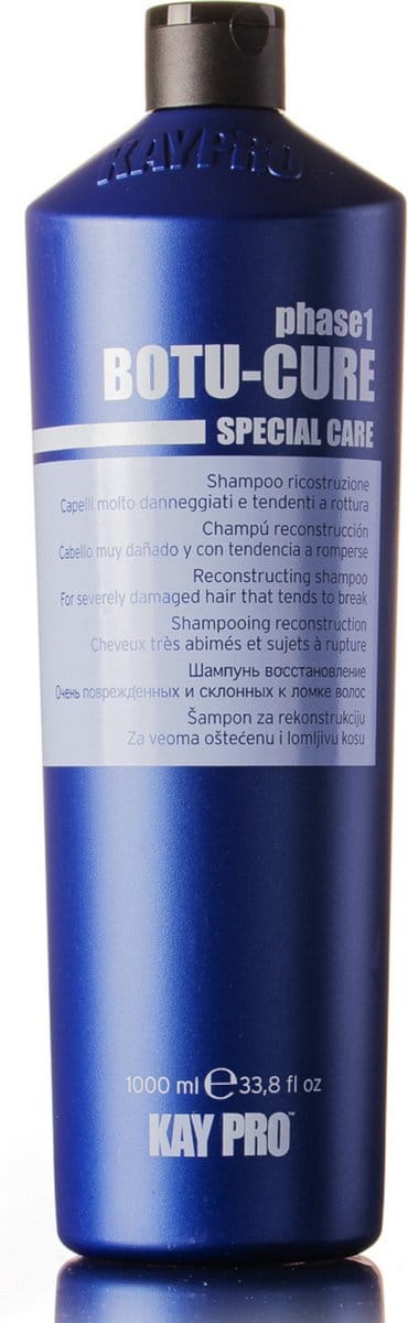 KayPro Shampoo voor Beschadigd Haar - Phase 1 - Botu-Cure Shampoo 1000 ml - Professionele Haarverzorging - Shampoo voor Beschadigd Haar