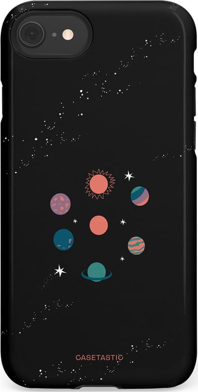 Casetastic Hoesje Geschikt voor Apple iPhone 7/8/SE - Stijlvolle Beschermende Duo-layer Case - Universum familie