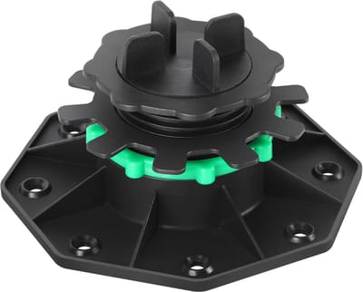Terrasdragers Set 100pcs 42-60mm - met afstandhouder & borgring - Antislip drainageontwerp - Eenvoudig te installeren