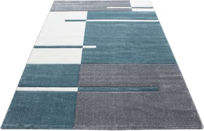 Modern laagpolig vloerkleed Hawaii - blauw - 120x170 cm