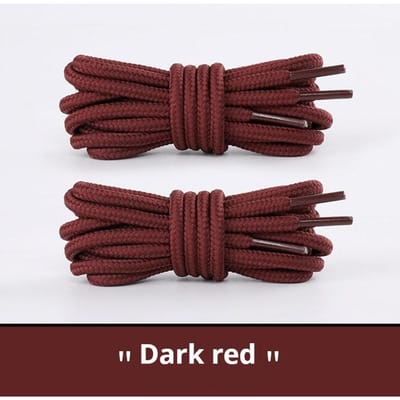 2 Paar Klassieke Ronde Schoenveters voor Sneakers Laarzen Wandelschoenen Schoenveter Oxford Heavy Duty en Duurzaam Schoenveters 120cm donkerrode kleur