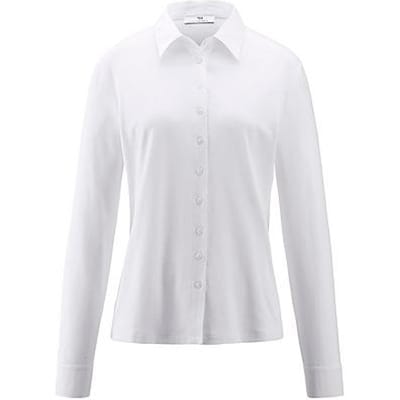 Jerseyblouse Van Peter Hahn wit