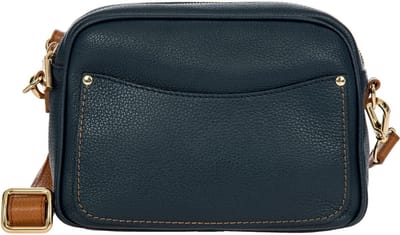 BRIC'S Leren schoudertas Gondola Magnolia Bag Night Blue donkerblauw