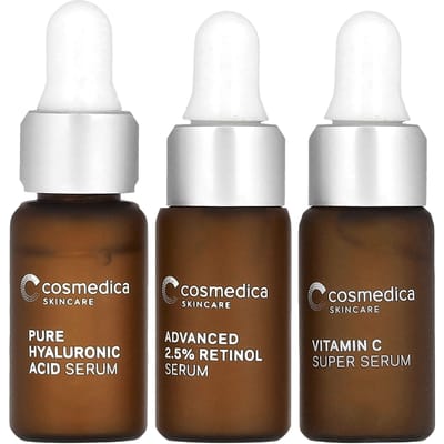 Cosmedica Skincare, mini sérum essentiel, kit 3 pièces