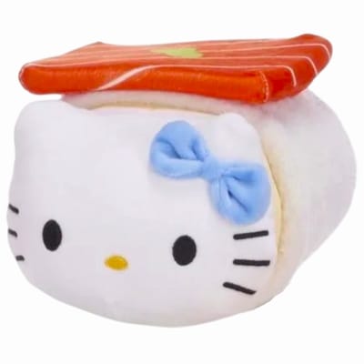Hello Kitty (Geel) Sushi Roll Pluche Knuffel 25 cm