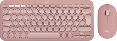 Logitech Pebble 2 Combo - Draadloos Toetsenbord en Muis combinatie - Qwerty US - Rose