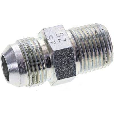 JIC  Dubbele Nippel UNF 7/8''-14 X 1/2'' NPT Staal 210bar [2 Stuks]