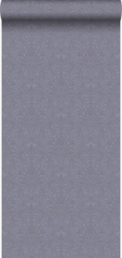 Origin Wallcoverings behang ornamenten paars en grijs - 53 cm x 10.05 m - 346534