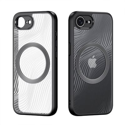 Dux Ducis - Telefoon hoesje geschikt voor de Apple iPhone 16E - Back Cover - Aimo Mag Series - Zwart