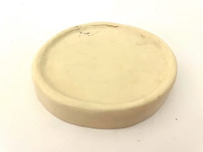 Fetimex Houtkachel Keramische Kachelonderleggers - Houtkachel - rond 100 mm - Zandkleur