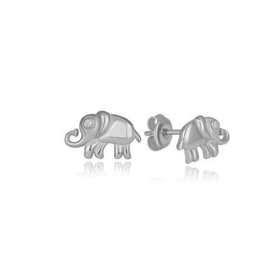 Schattige Olifant Oorknop Zilveren  (925 sterling zilvergehalte) Oorbel Trendy Minimalistisch Oorknop Combi Bedel Dames Meisje | Cadeau Voor Vrouw