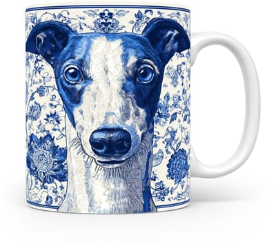 Mok Greyhound Beker voor koffie of tas voor thee, cadeau voor dierenliefhebbers, moeder, vader, collega, vriend, vriendin, kantoor, opa, oma, hond, kerst, sinterklaas, verjaardag