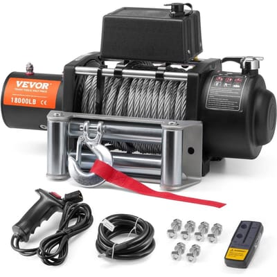 Treuil Électrique pour Camion 18 000 lb Câble en Acier IP65 Étanche Télécommande