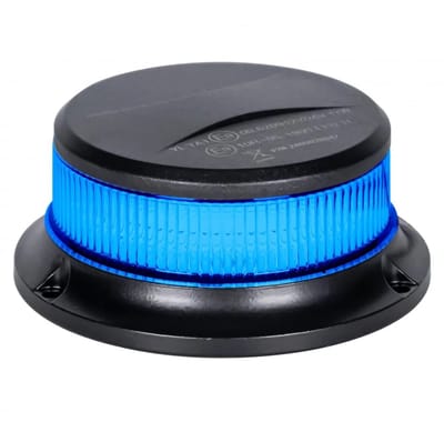 Zwaailamp 18 leds blauw magneet met aanstekerplug