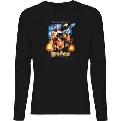 Harry Potter The Sorcerer's Stone Unisex Long Sleeve T-Shirt - Black - XXL