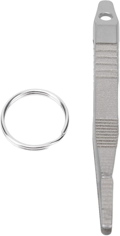 Mini Tweezer - Sleutelhanger Tool - Precieze Taken - Ti-legering Materiaal - Compact Ontwerp - Zilverkleurig