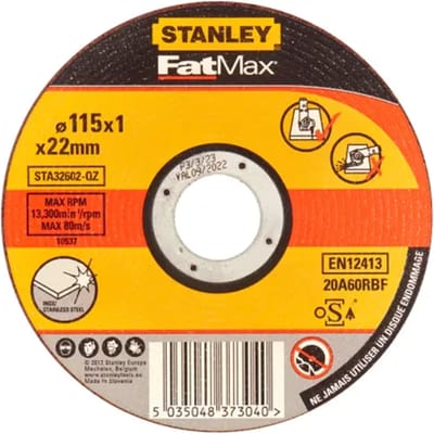 Stanley Fatmax Doorslijpschijf Sta32602-qz - Rvs - 115x1,0mm