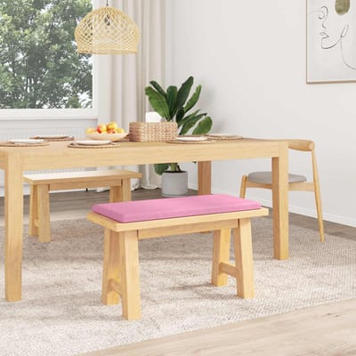vidaXL - Bankkussen - Stof - Roze - Diepte - 35 - cm