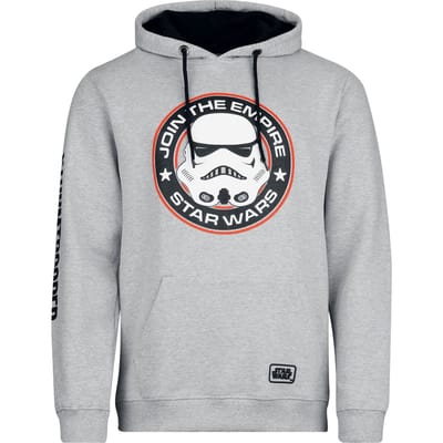 Star Wars - Disney Trui met capuchon - Stormtrooper - Join The Empire - S tot XXL - voor Mannen - grijs