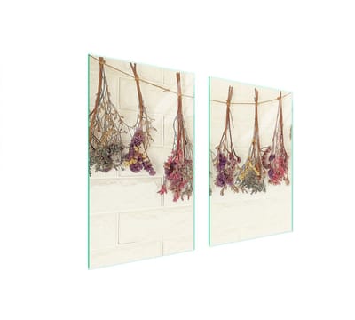TMK ArtDeko - Beschermplaat - Glas - 65x52cm - Bloemen
