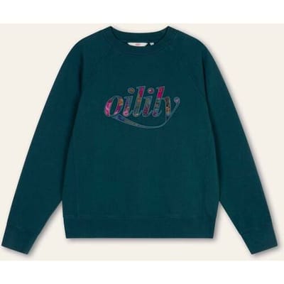 Oilily Horizon Sweater- maat3XL Deep Teal