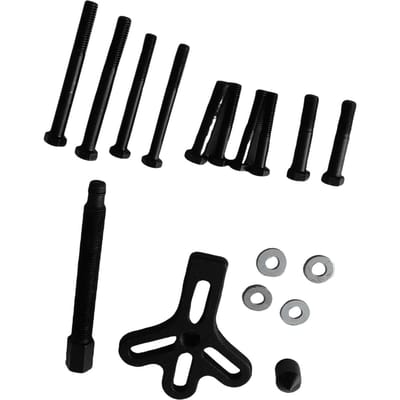 13 Stuks Reparatie Trekker Auto Kit Verwijdergereedschap voor Stuurwiel Krukas Poelie Onderhoud black