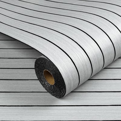 Zelfklevende Wandpanelen in Houtlook 3D Lichtgrijs voor Woonkamer en Slaapkamer - 90CMx5M Decoratieve Wandbekleding voor Kantoor en Slat Wall
