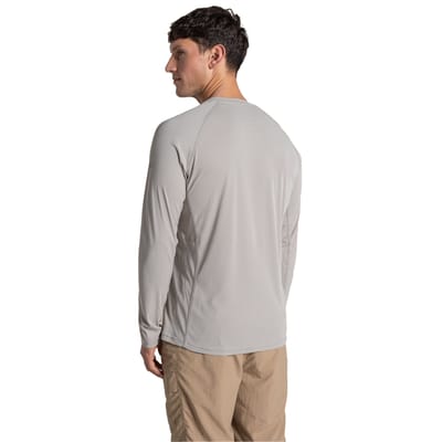 Craghoppers Heren SolarShield+ Nosilife T-shirt met lange mouwen (Perkament)