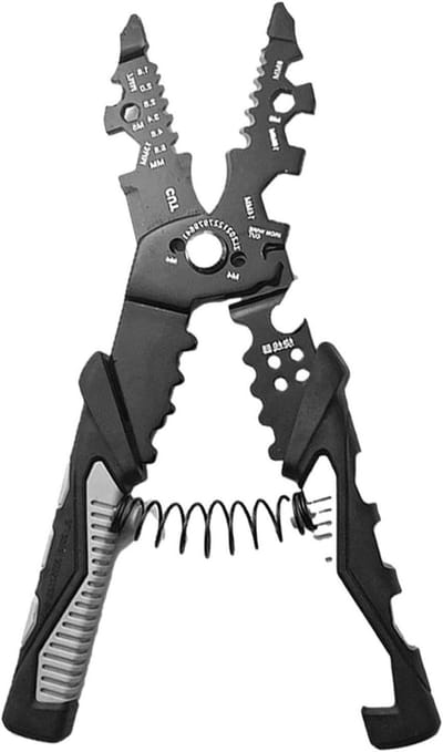 Multifunctionele Tang - Elektricien Gereedschap - Draad Strippen - 25-in-1 Functies - 21.3 cm - Grijs