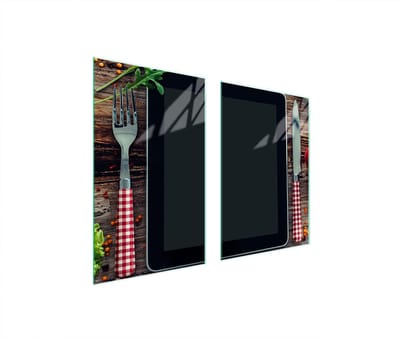 TMK ArtDeko - Snijplank - Beschermplaat Voor Kookplaat - 65x52 cm - Veilig en Veelzijdig
