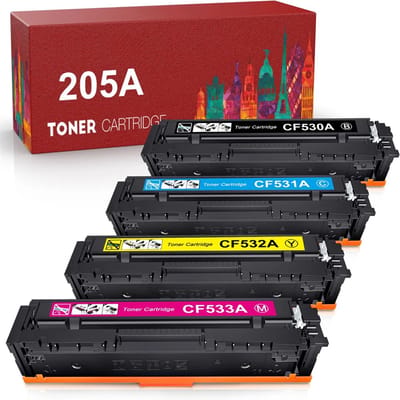 Multipack Laser Toner Cartridges Geschikt voor HP (205A) CF530A, CF531A, CF532A en CF533A | Geschikt voor HP Color Laserjet Pro M154, MFP M180, M180N, M181, M181FW