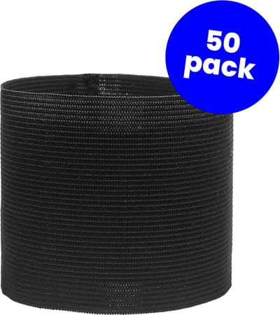 Rouwbanden 50 stuks - Rouwband voetbal - Senioren - Elastische rouwband - Ciclón Sports