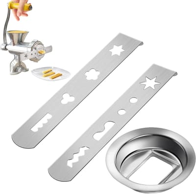 Allecto - VCSJW 2-delige Spuitmond Set voor Keukenmachine - RVS Pastry Accessoires met 8 Mallen