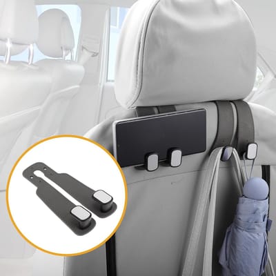 Universele Autostoel Hoofdsteun Haken voor Auto's, SUV's en Vrachtwagens - Stevige Organizer Haken voor Autoaccessoires en Ruimtebesparing