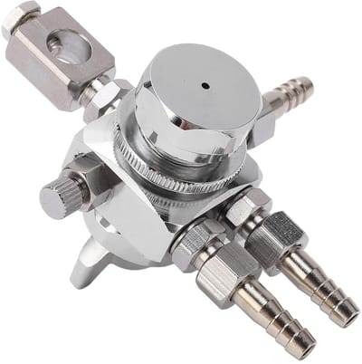 Oliespuitpistool - Verfspuit - Chocolade Spuiten - Verstelbaar Patroon - 13 mm Mondstuk - Zilver