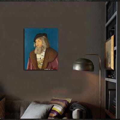 Portret van een man 5D Diamond Craft schilderij steentjes borduurwerk rode roos diamant 20X30CM brown