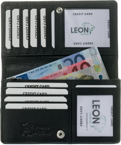 Portemonnee - Portemonnee dames - Portefeuille dames - Beurs - Dames portemonnee - Dames portemonnee leer - Cadeau - Vrouwen cadeautjes - Cadeau voor vrouw - Kado vrouwen - Kado vrouwen verjaardag - Cadeau voor vriendin - Voor haar - Cadeau voor mama