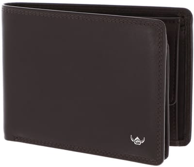 Golden Head Leren portemonnee Polo RFID Protect Scheintasche 1154 Dunkelbraun donkerbruin